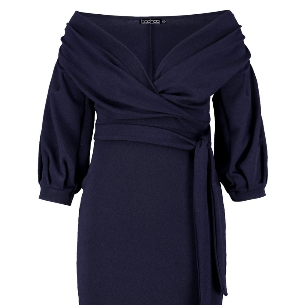Off the Shoulder Wrap Dress